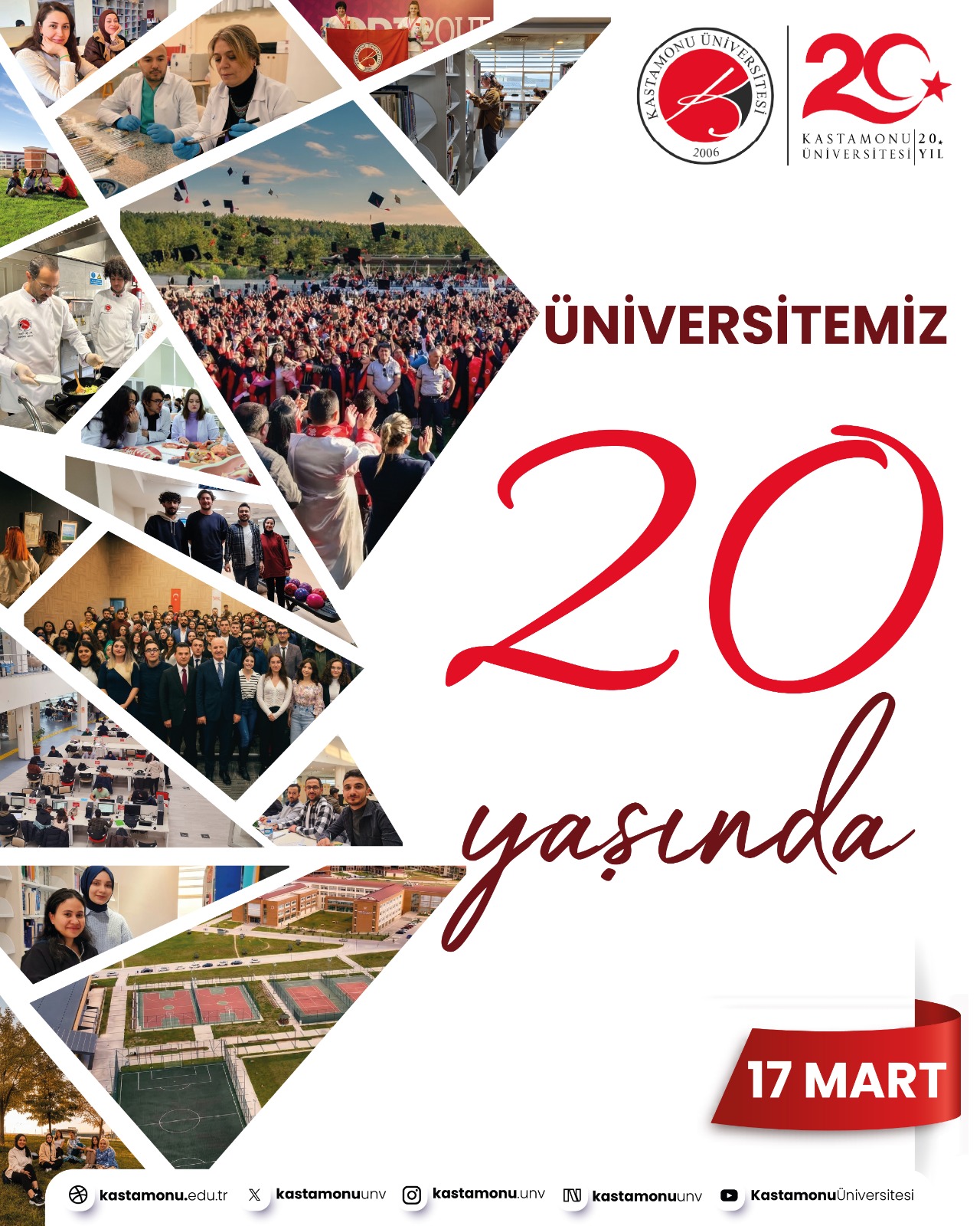 ÜNİVERSİTEMİZ 20 YAŞINDA 